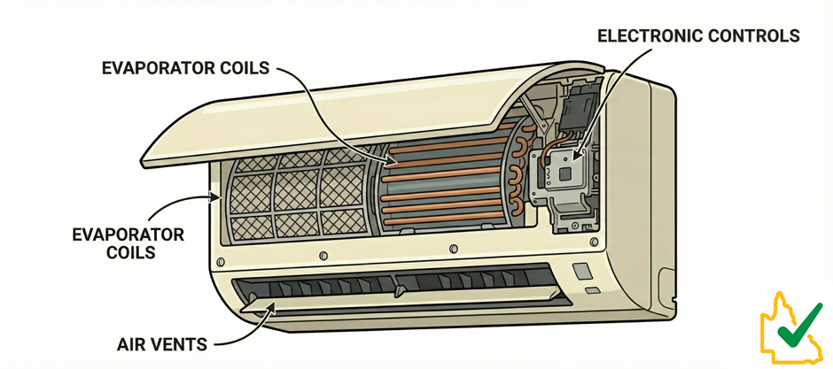 Air-conditioner head unit diagram - Brisbane Storm Support Services Air-conditioner head unit diagram - Brisbane Storm Support Services